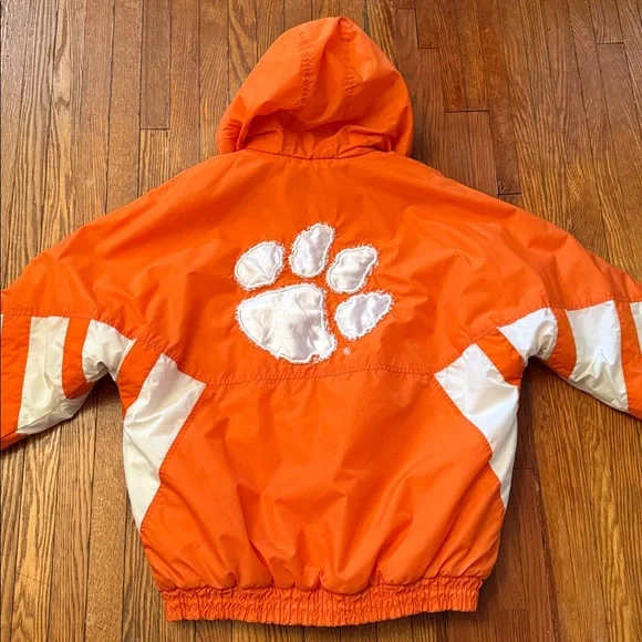 90’s Clemson STARTER Vintage Puffer Jacket - Picture 3 of 16